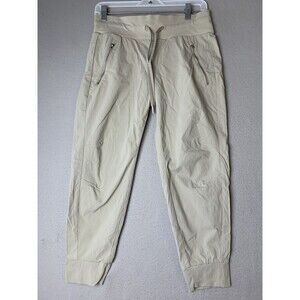 ATHLETA Trekkie North Jogger Pants Womans Size 4P Beige Pull On Hiking Casual
